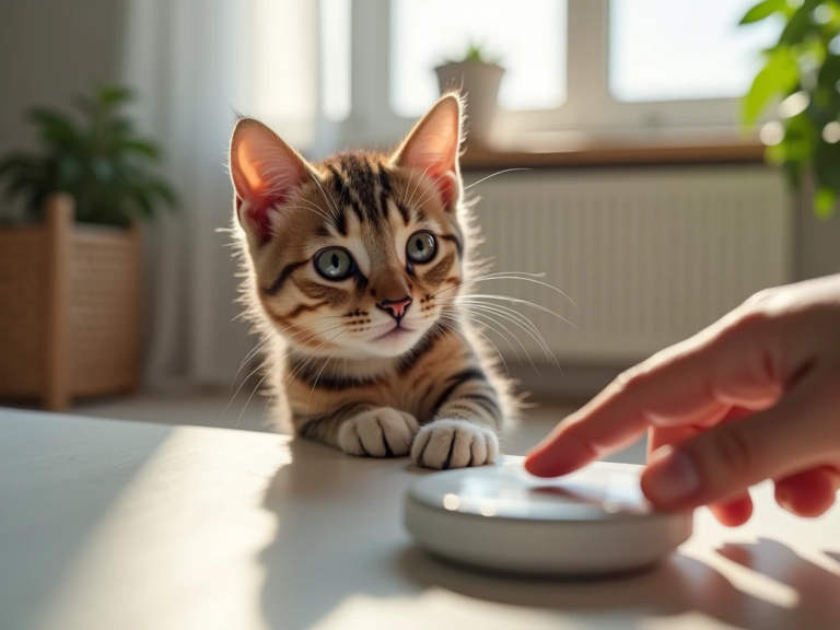 Button Press Mission: Training Your Cat to Communicate with Smart Buttons