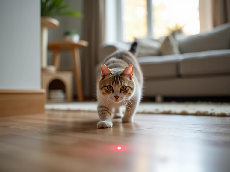 Chase the Laser: Safe Ways to Make Cats Move and Exercise