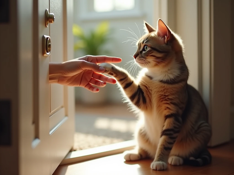 Door Signal Mission: Teaching Your Cat to Ask Before Exiting