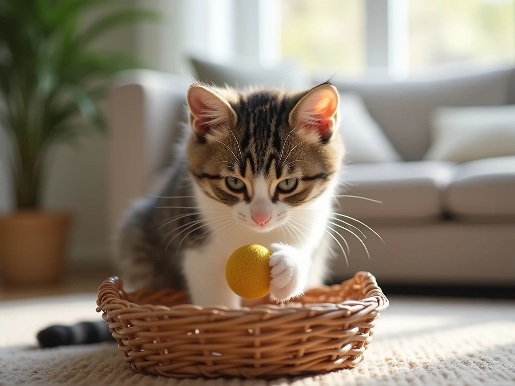 Toy Cleanup Mission: Yes, You Can Train Your Cat to Tidy Up