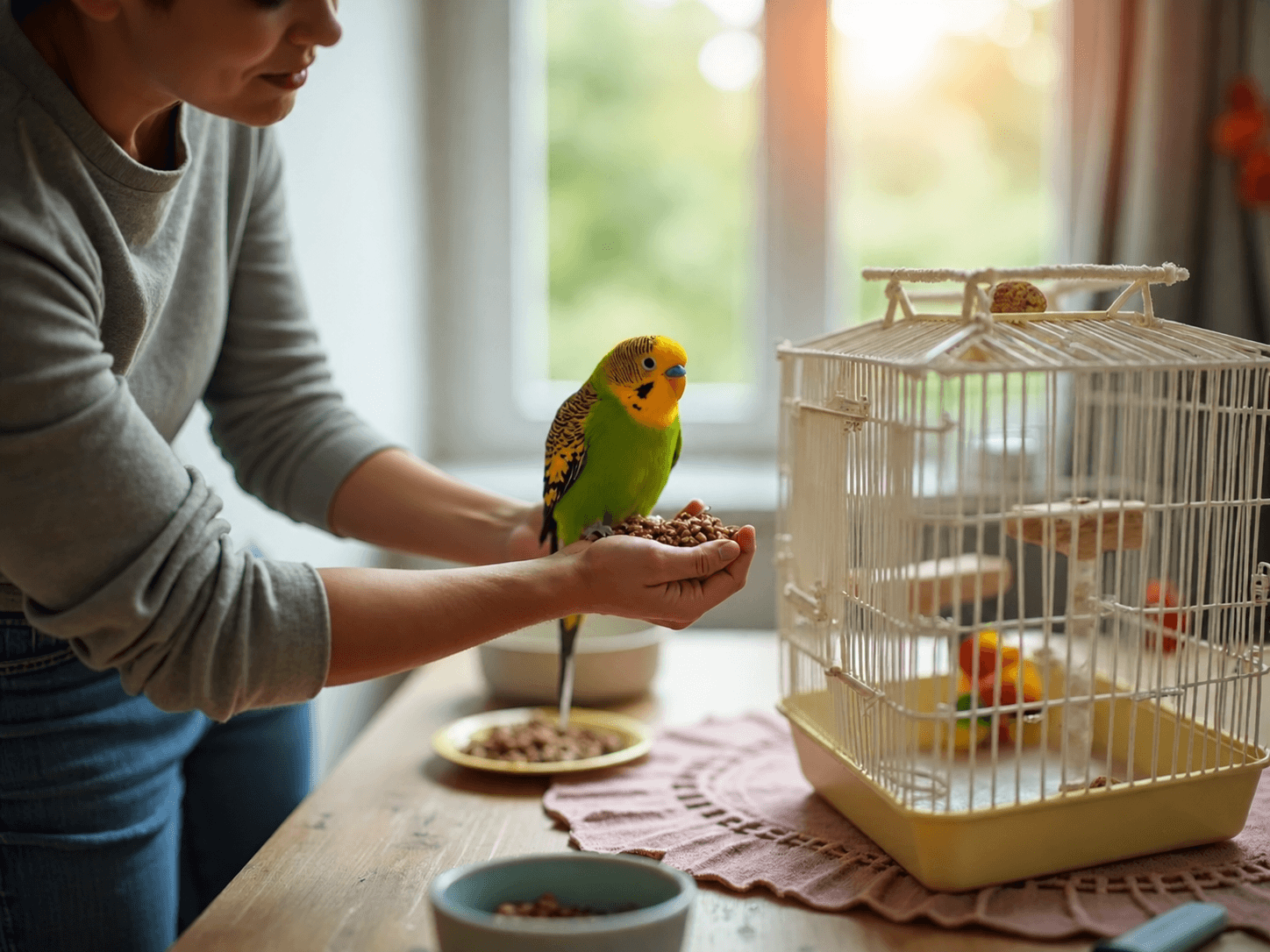 A Beginner’s Guide to Bird Food, Cleaning, and Daily Care