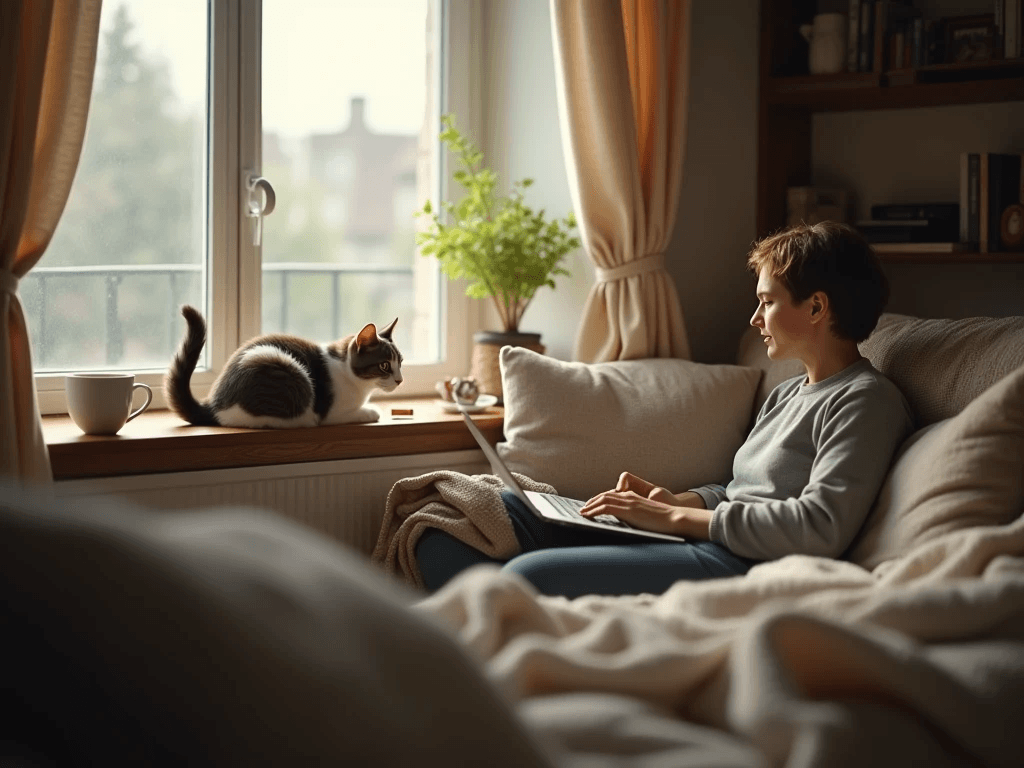 A House With a Cat Is Never Quiet And Never Lonely